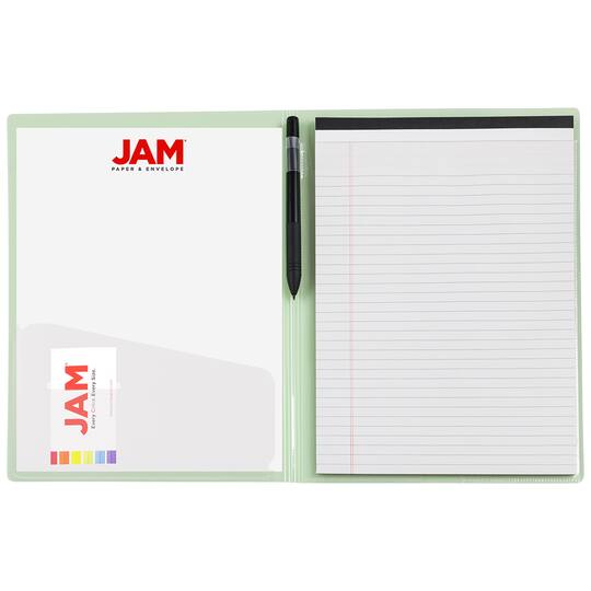 JAM Paper Plastic Padfolio